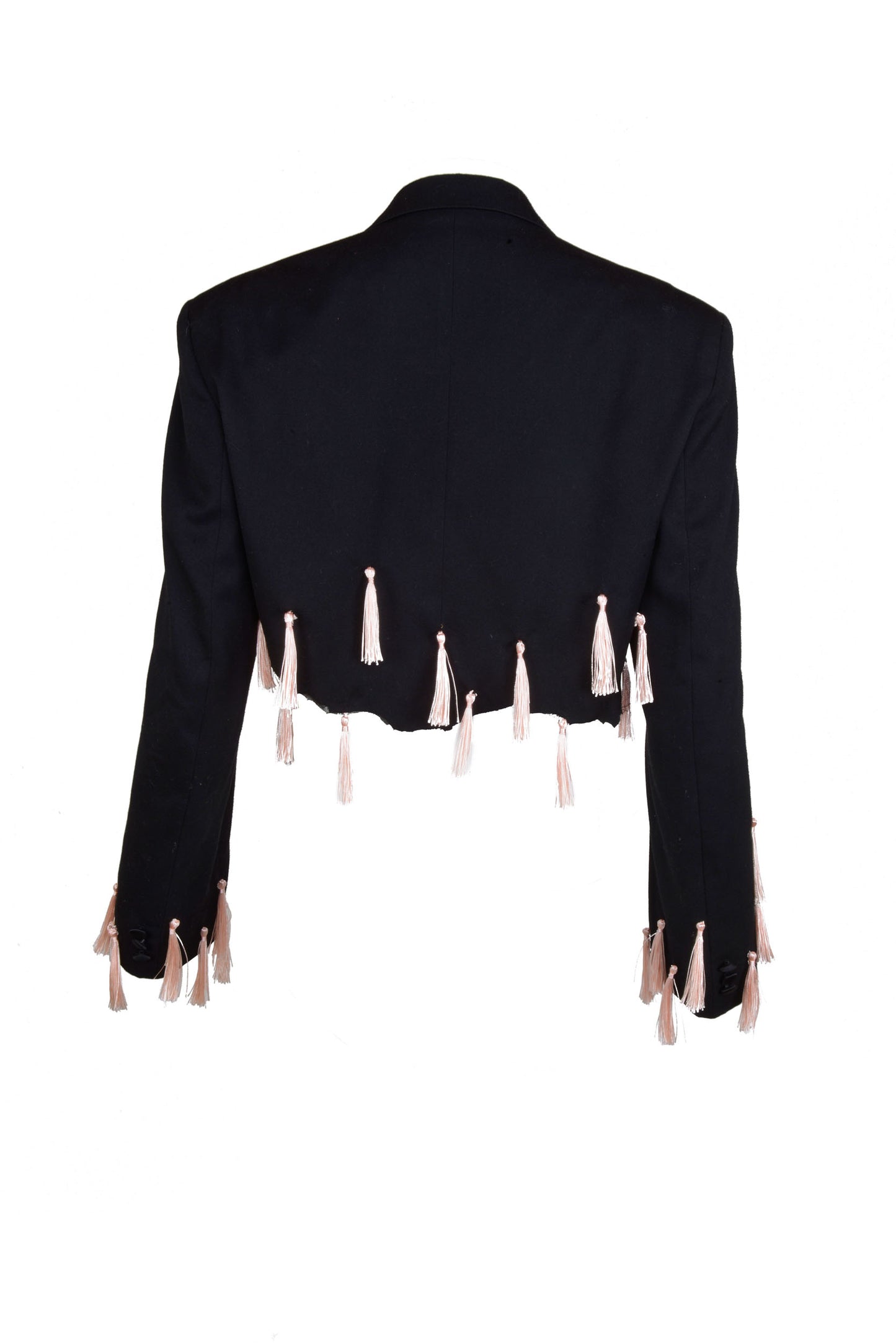 Robe Soleil Silk Devore en rose poussiéreux - réalisée sur commande