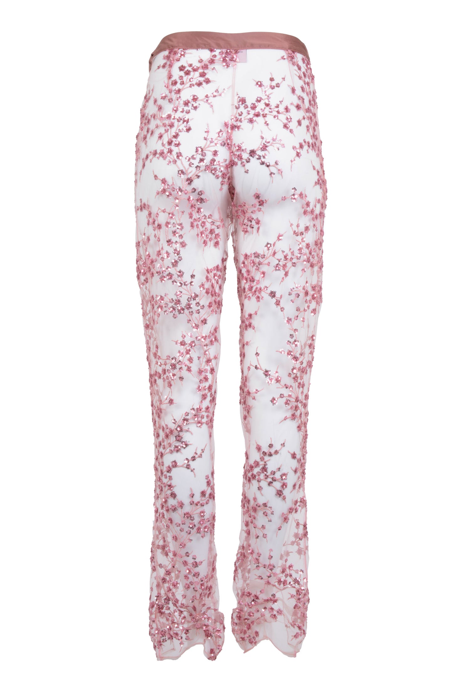 Berta Sequins Trousers in Pink  - Made To Order