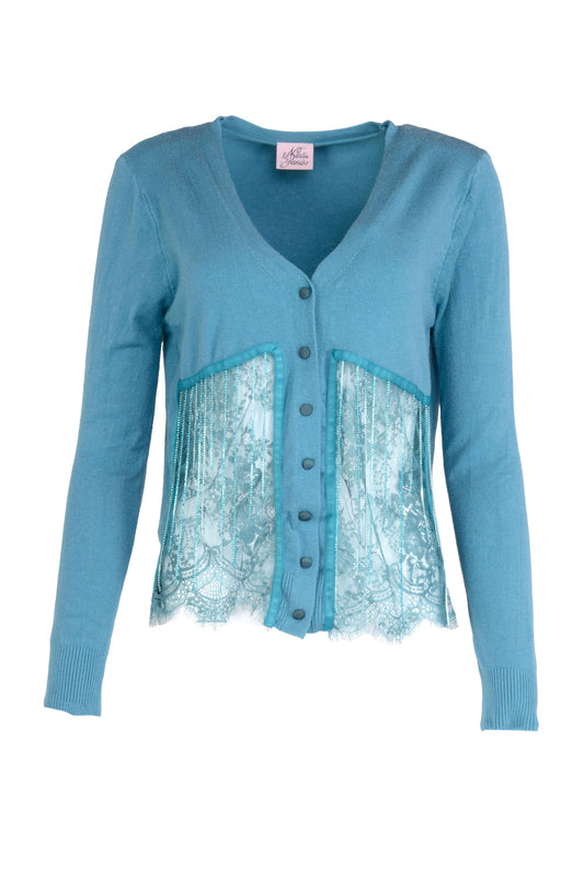 Becki Cardigan in Teal  - Made To Order