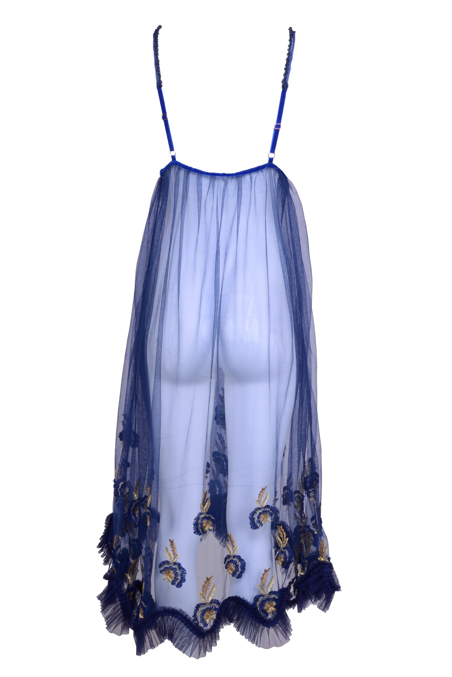 Leonie Tulle Over-Dress in Navy  - Made To Order