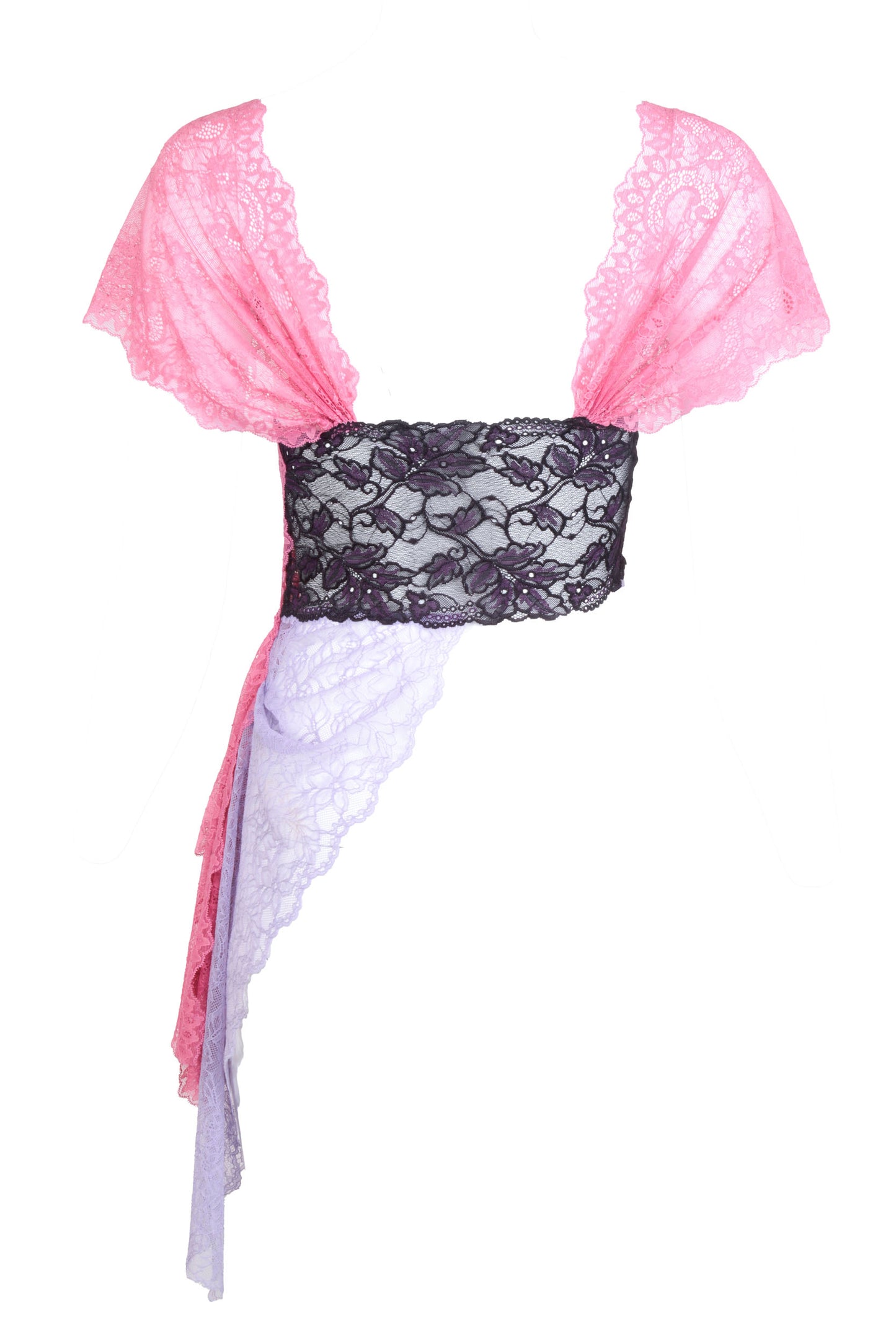 Esme Lace Top in Lilac/Pink - Made To Order