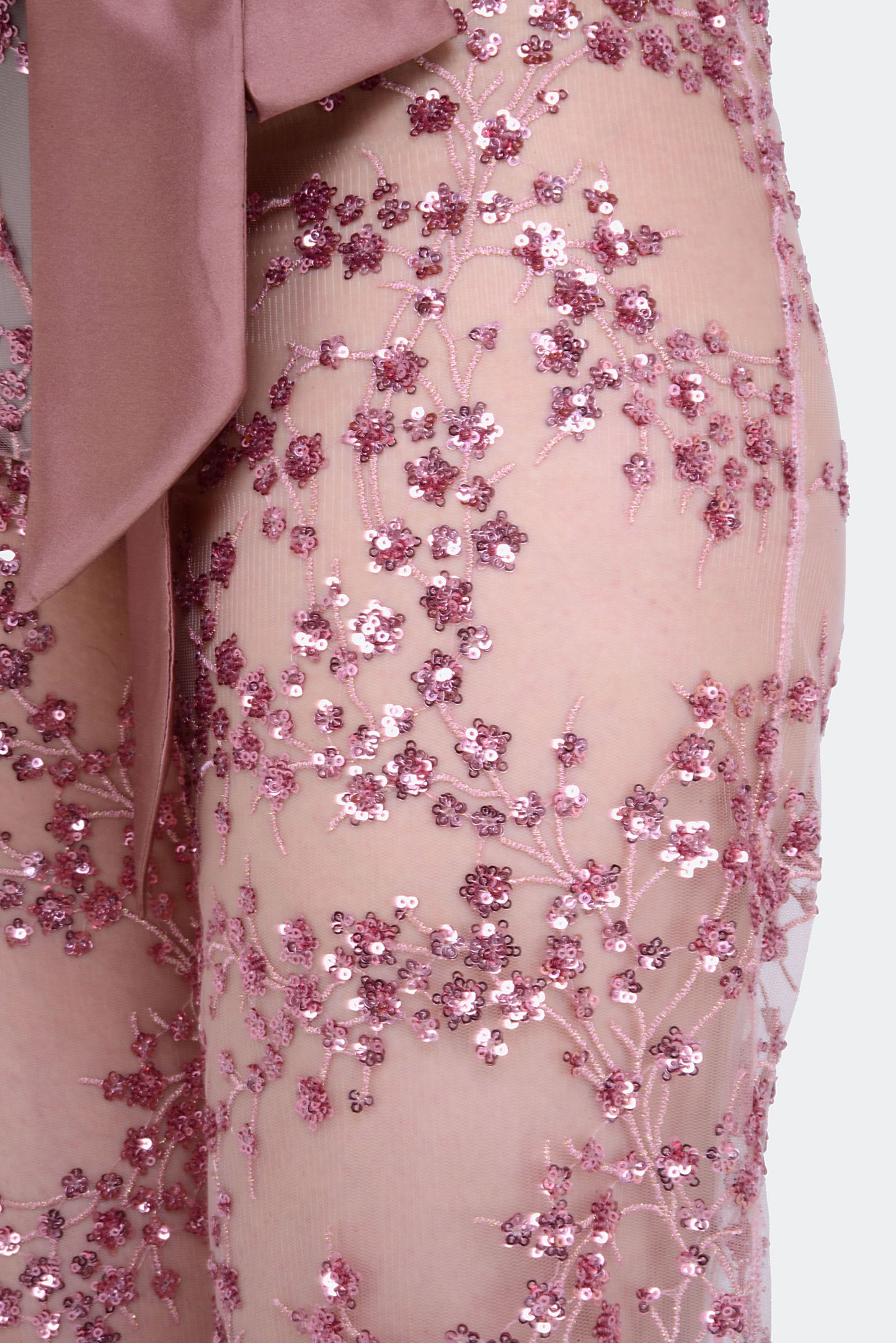 Berta Sequins Trousers in Pink  - Made To Order