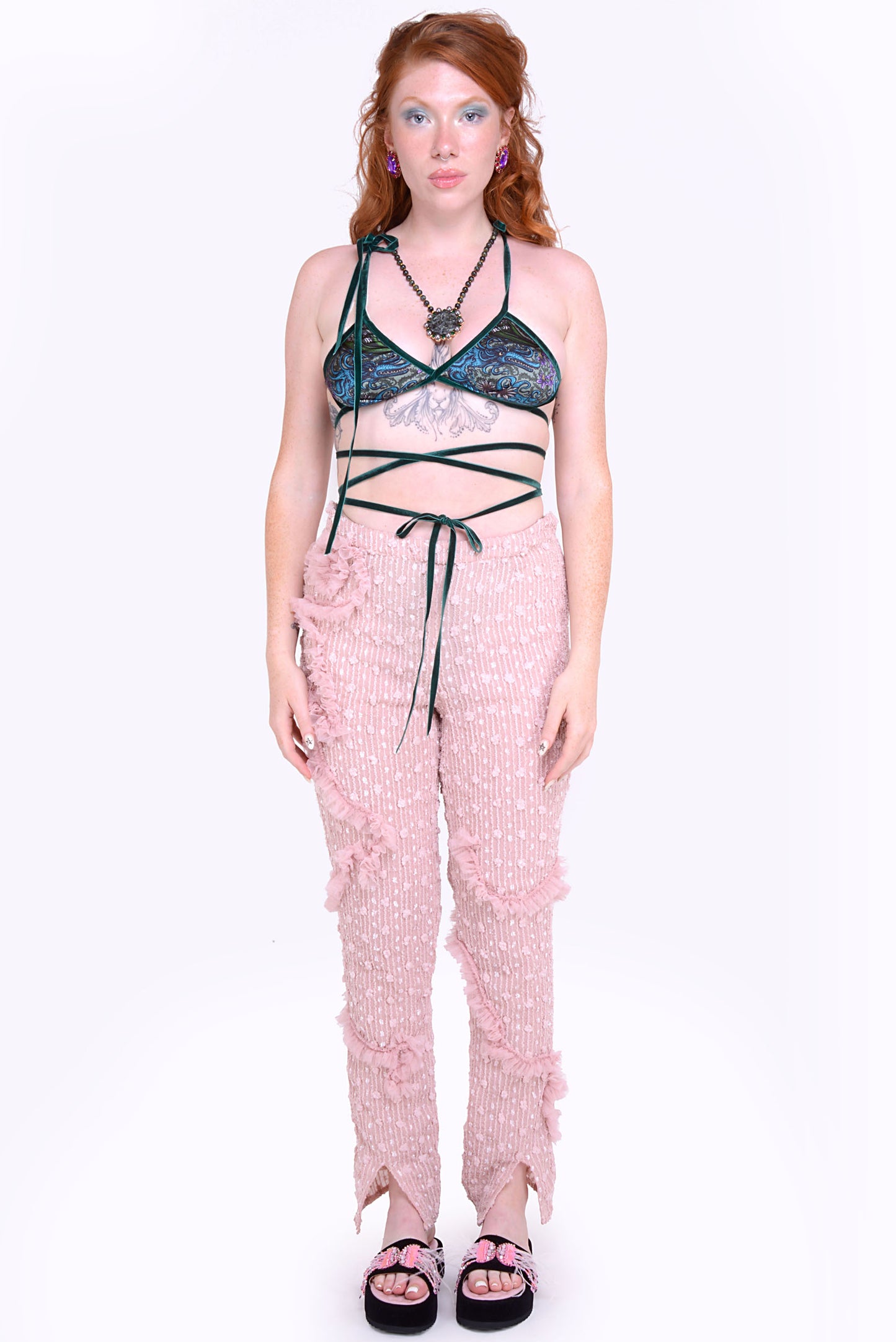 Berenice Trousers in Pink  - Made To Order